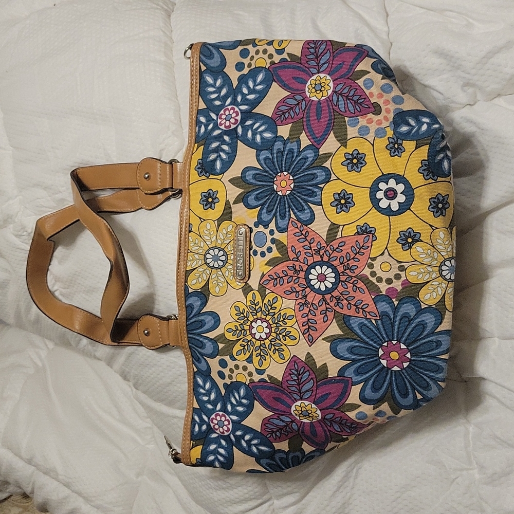 💕Rosetti Floral Cloth Bucket Bag, magnetic closure